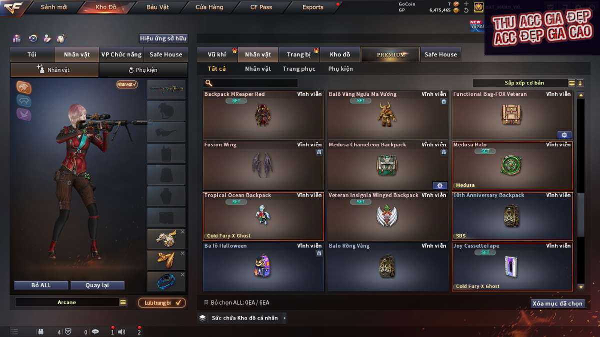 shop acc cf uy tin gia re